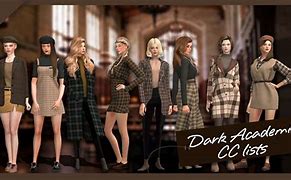 Image result for Sims 4 Dark Academia CC