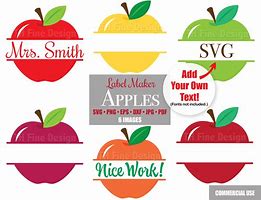 Image result for Teacher Apple Name Graphic Black and White