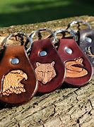 Image result for Handmade Leather Key Chain