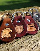 Image result for Personalized Leather Keychain