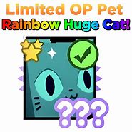 Image result for Rainbow Huge Cat Pet Sim X
