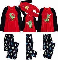 Image result for Dinosaur Christmas Pajamas