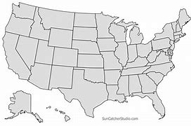 Image result for Map of States in USA Blank