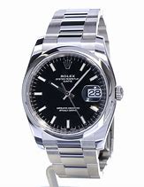 Image result for Rolex Watch Oyster Perpetual Diamond Black Dial 34 mm