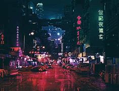 Image result for Japanese City View Retro
