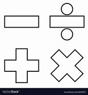 Image result for Math Signs Clip Art Black and White