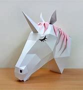 Image result for 3D Unicorn Head Template