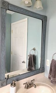 Image result for Bathroom Mirror Frame Ideas