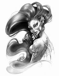 Image result for Siren Mermaid Pencil Drawing