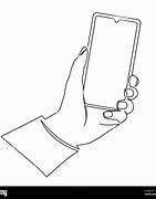 Image result for Phone in Hand Drawing