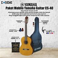 Image result for Gitar Yamaha CS 40 Warna Hitam