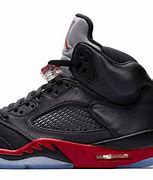 Image result for Air Jordan 5 Black Red and Yellow