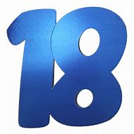 Image result for Printable Number 18