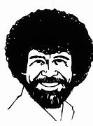 Image result for Bob Ross Afro Cartoon