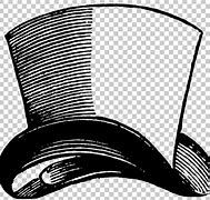 Image result for Mad Hatter Top Hat Black and White
