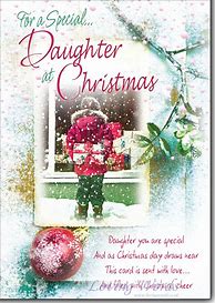 Image result for Christmas Cards for Daughter