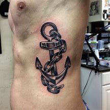 Image result for Anchor with Chain Tattoo
