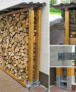 Image result for DIY Outdoor Firewood Storage