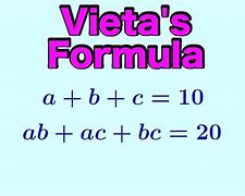 Image result for Vieta's Formula