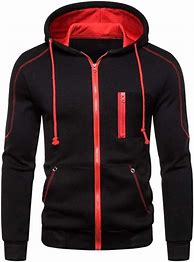 Image result for Black and Red Cargo Hoodie