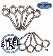 Image result for Stainless Steel Screw Hooks