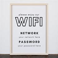 Image result for Wi-Fi Password Sign