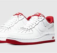 Image result for Nike Air Force 1 White and Red Men