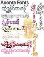 Image result for Myanmar Fonts Collection