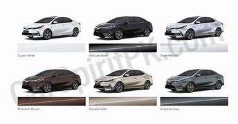 Image result for 2017 Toyota Corolla Color Chart