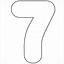 Image result for Free Printable Number 7