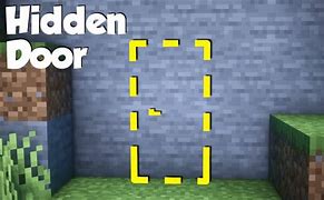Image result for Invisible Door Minecraft