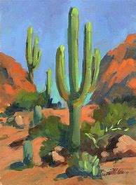 Image result for Desert Cactus Art