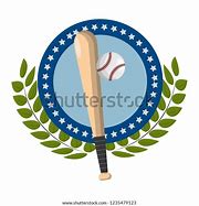 Image result for Baseball with Bat Design