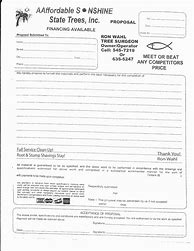 Image result for Tree Service Contract Template