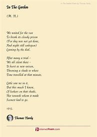 Image result for Thomas Thorne Poems