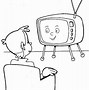 Image result for Old TV Illustration