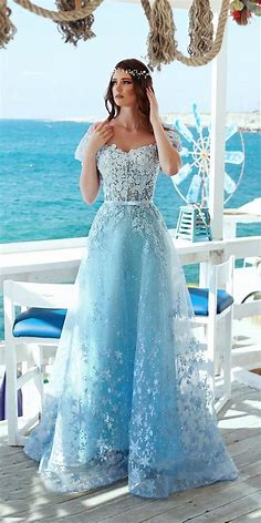 21 Adorable Blue Wedding Dresses For Romantic Celebration