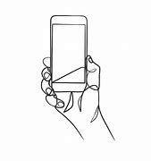 Image result for Person Holding Phone Outline