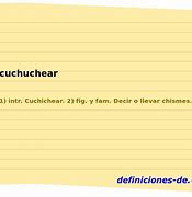Image result for cuchuchear