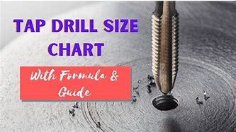 Image result for SAE Tap Drill Size Chart