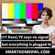 Image result for Panasonic TV No Signal