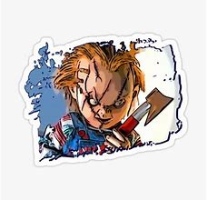 Image result for Chucky Doll Anime Sticker