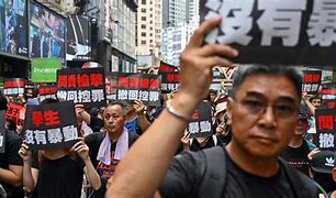 Image result for Hong Kong Protest Flags Down
