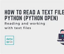 Image result for Read Text File into Python