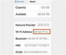 Image result for Mac Address On iPhone