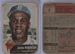 Image result for Jackie Robinson Dodgers Baseball Card