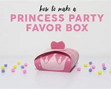 Image result for Princess Favor Box Template