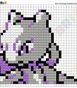 Image result for Pokemon Mewtwo Pixel Art Grid