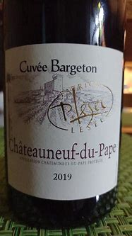 Image result for Patrick Lesec Chateauneuf Pape Cuvee Jacob