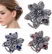 Image result for Small Claw Hair Clips Silver